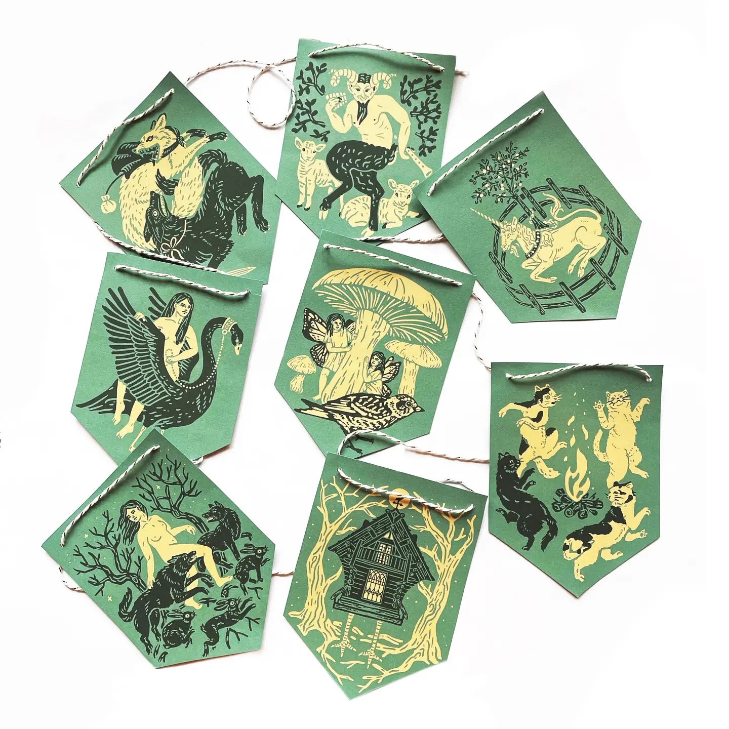 Deep Forest Folklore Paper Garland