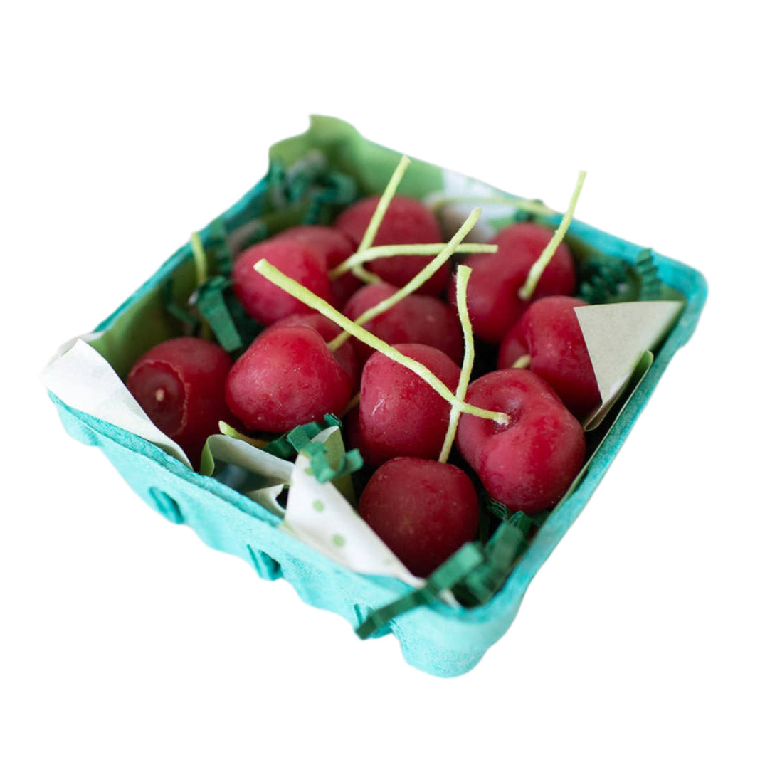 Beeswax Cherry Birthday Candles