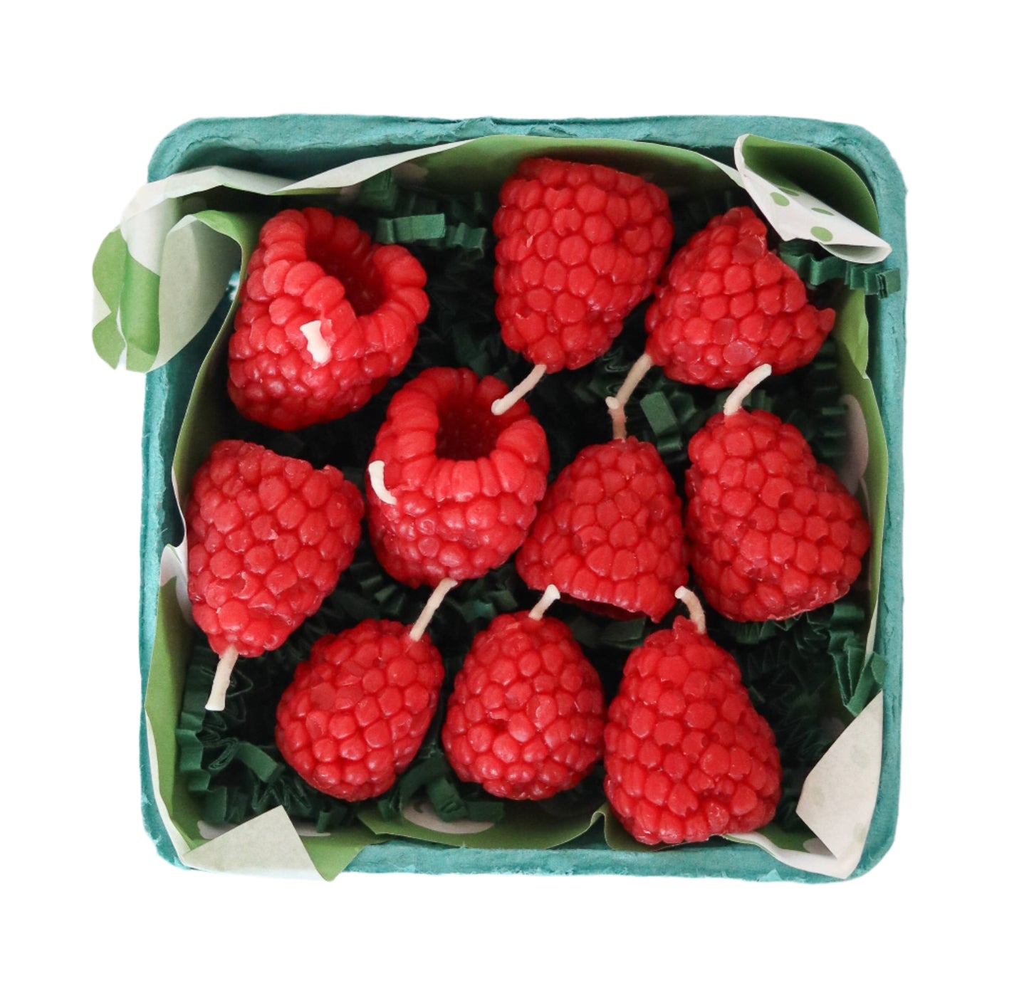 Beeswax Raspberry Birthday Candles