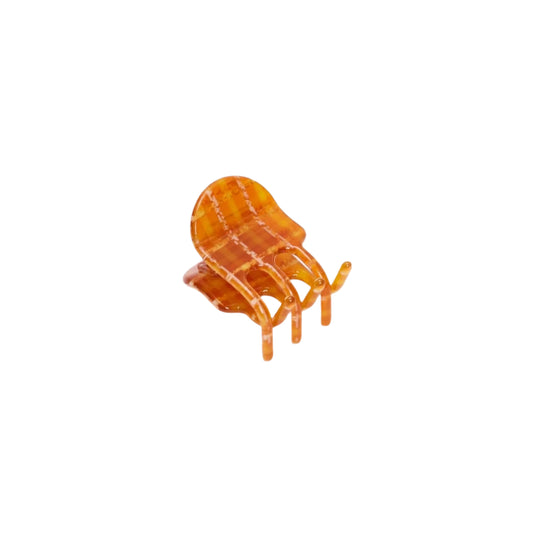 Mini Claw in Caramel Plaid