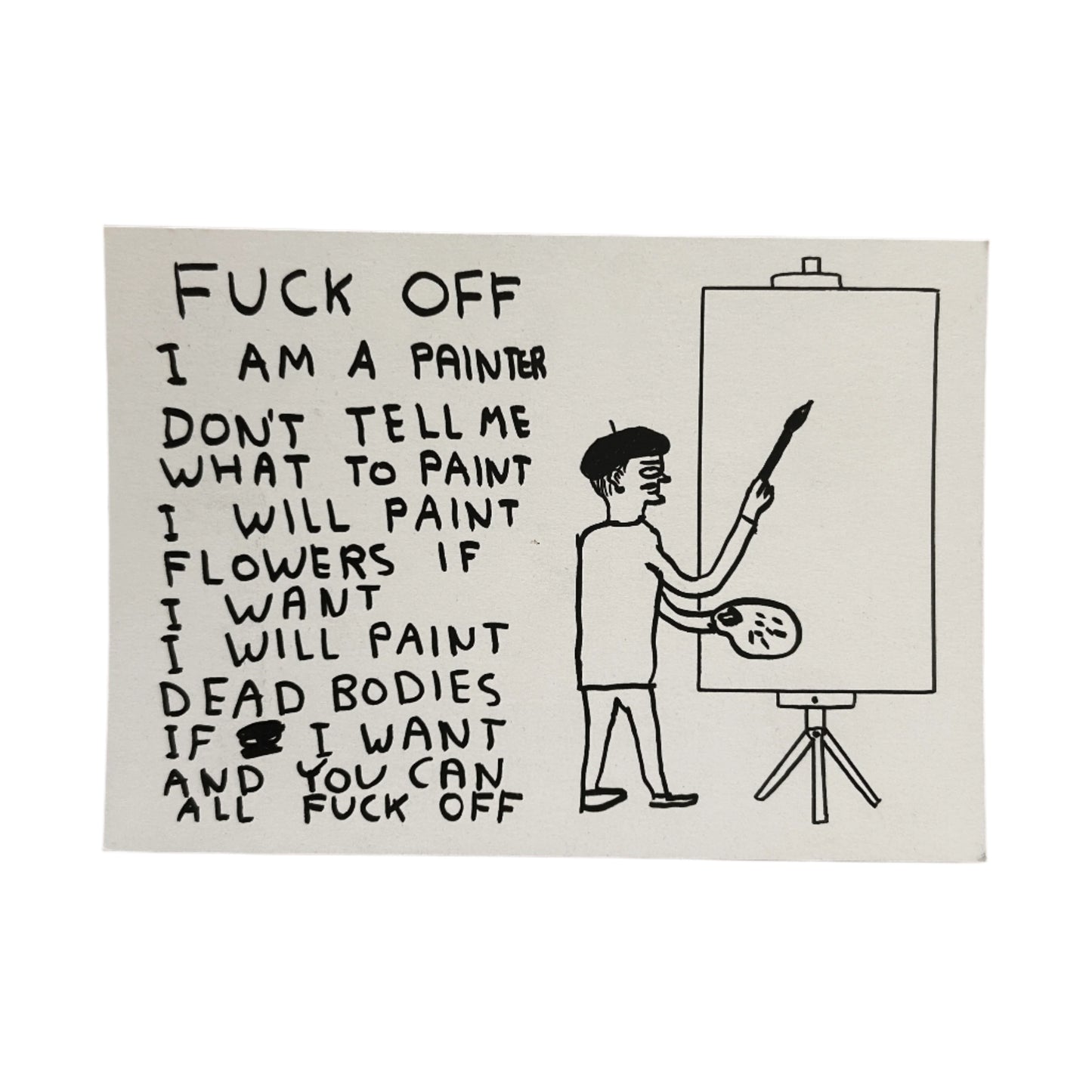 I'm A Painter Postcard