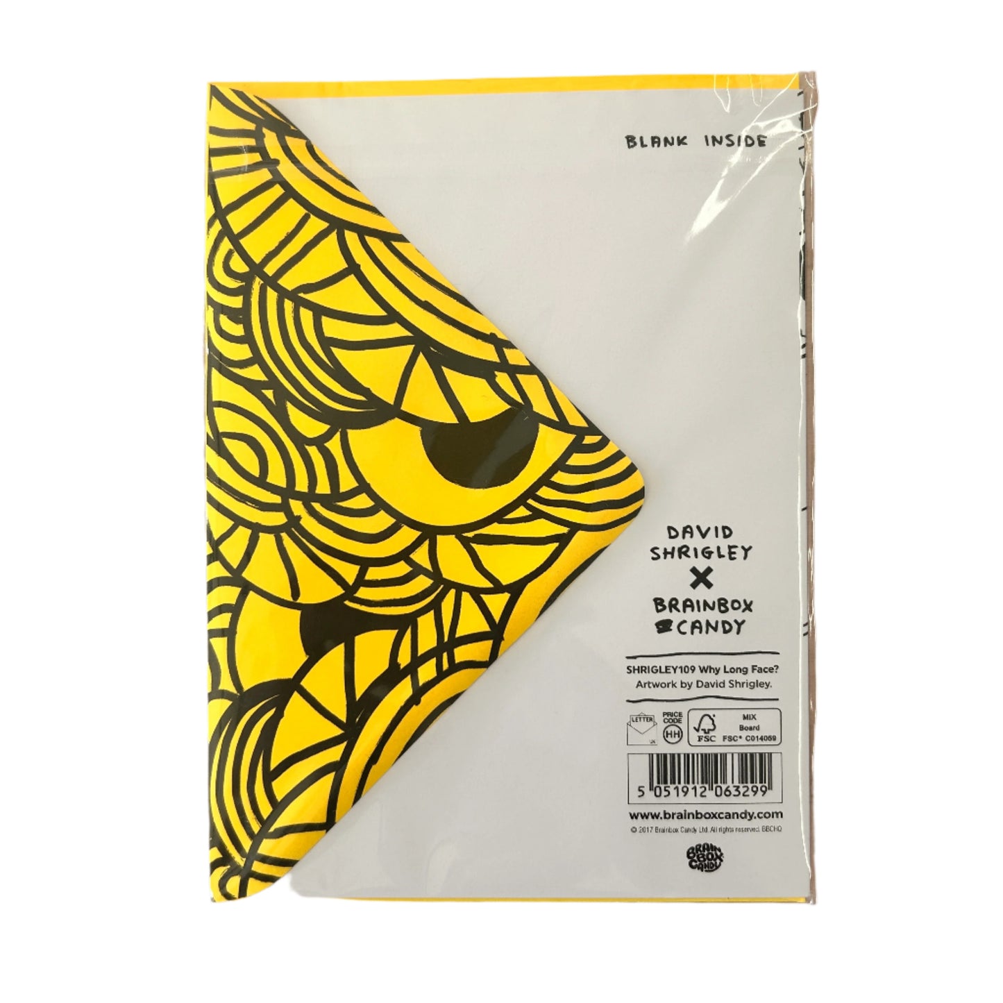 Why The Long Face? Risograph Card