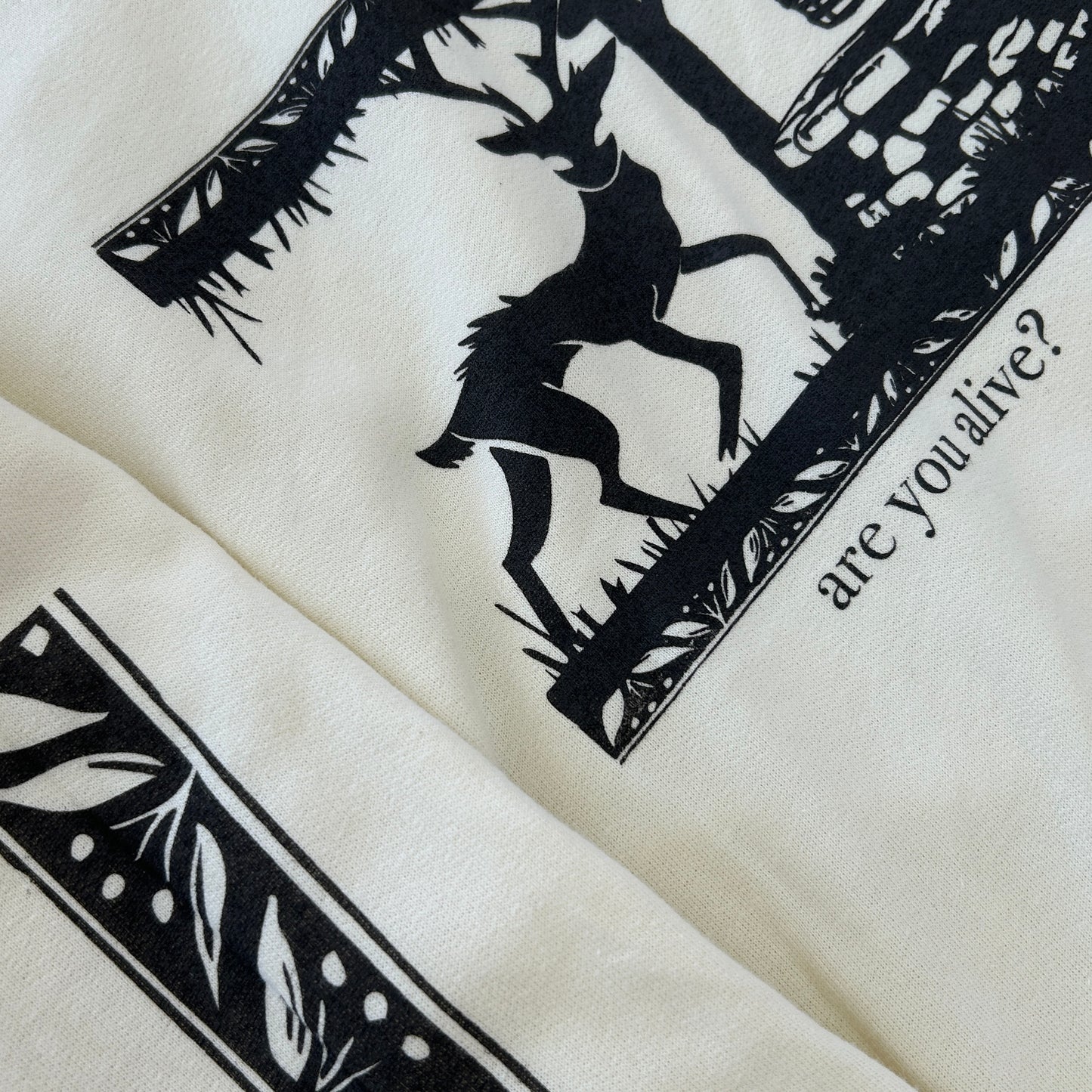 Are You Alive? Hoodie (Bone)