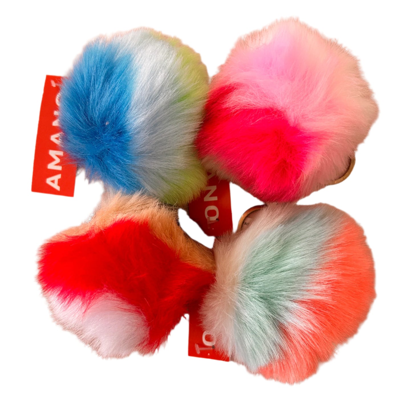 Fuzzy Pom Keychain