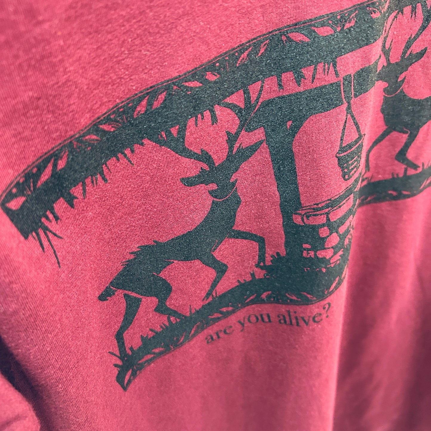Are You Alive? Tee (Maroon)