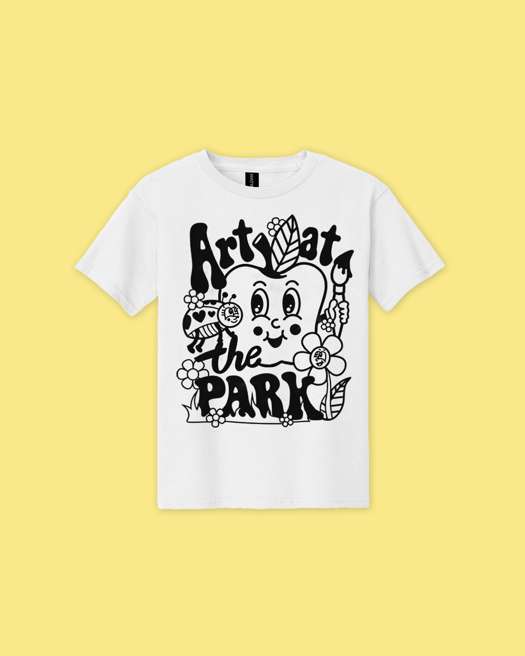 Art at the Park Apple Coloring Tee