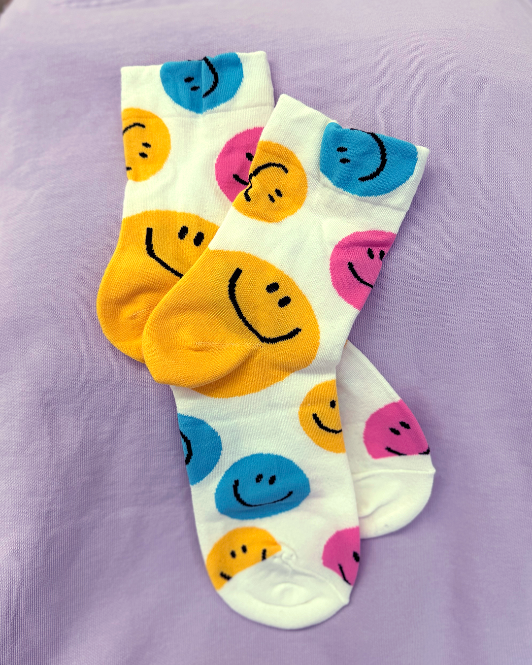 Smiley Crew Socks