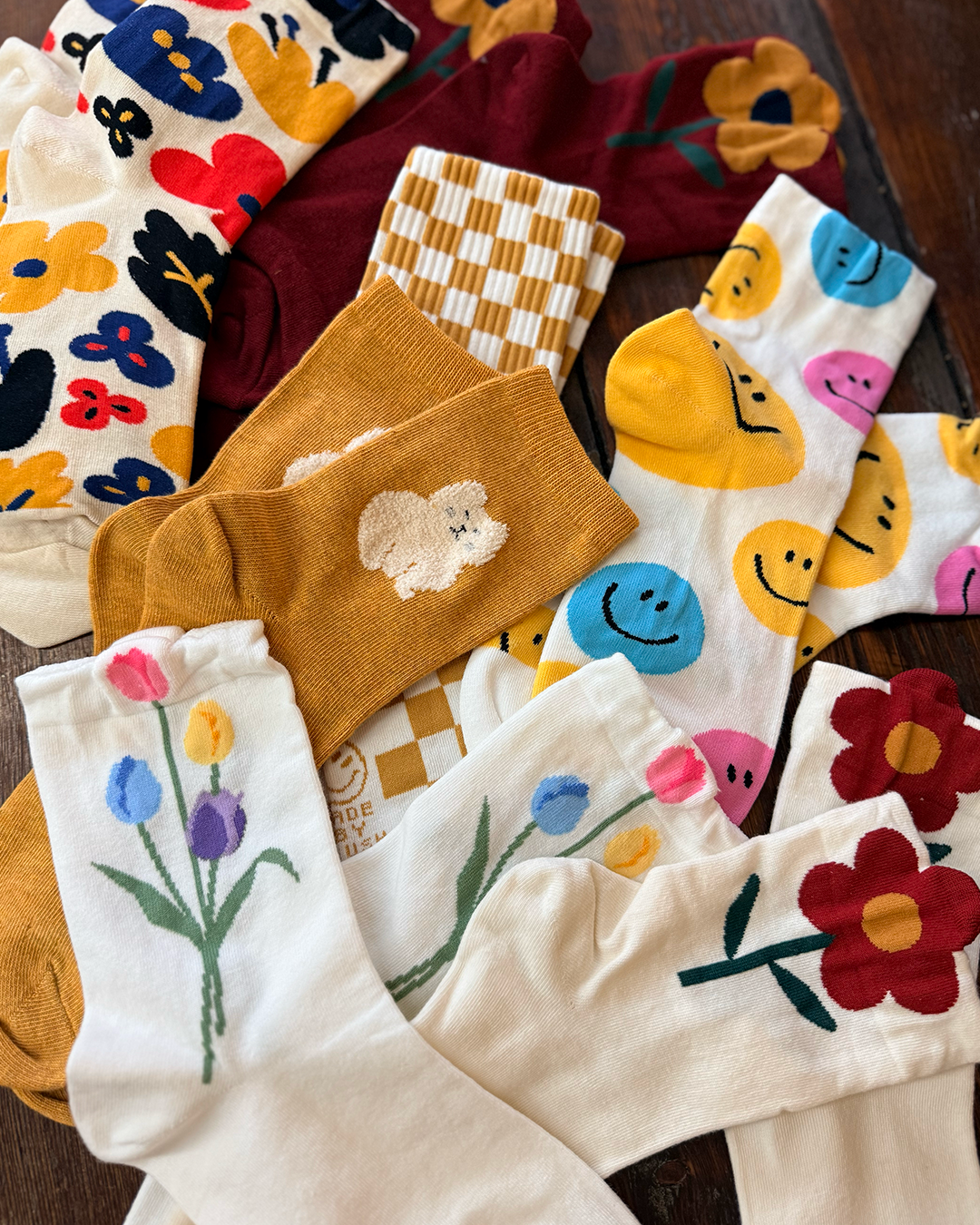 Fuzzy Cat Crew Socks