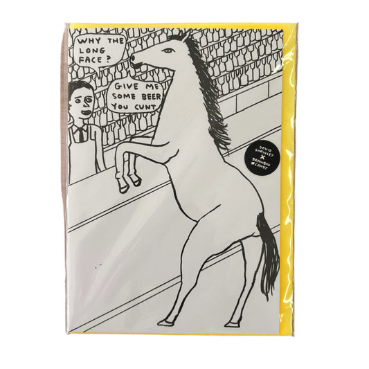 Why The Long Face? Risograph Card