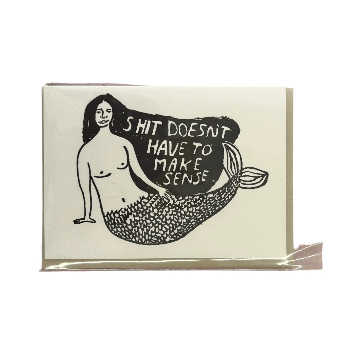 Doesn't Have To Make Sense Risograph Card