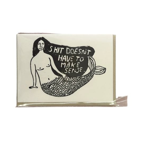 Doesn't Have To Make Sense Risograph Card