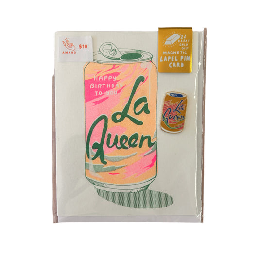 La Croix Risograph Card w/ Magnetic Lapel