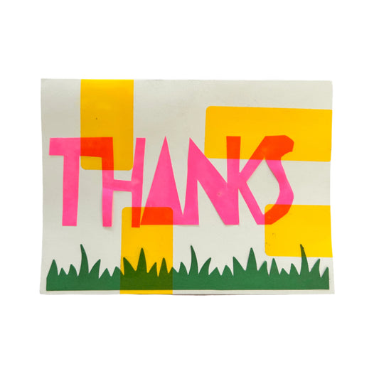 THANKS Paper Card