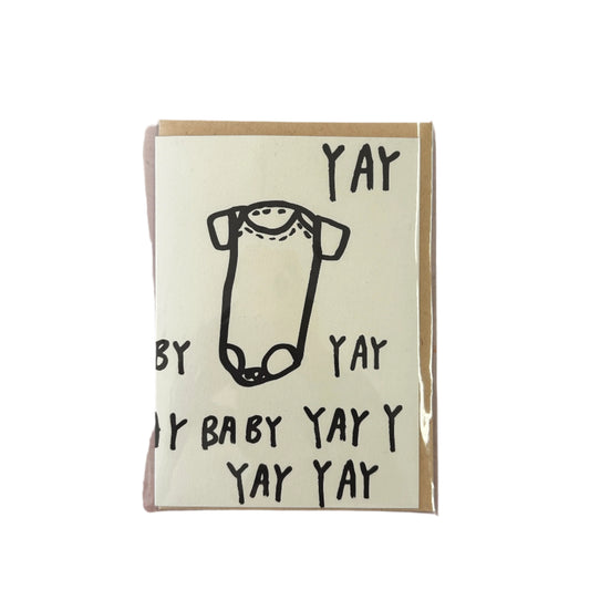 Yay Baby Yay! Risograph Card