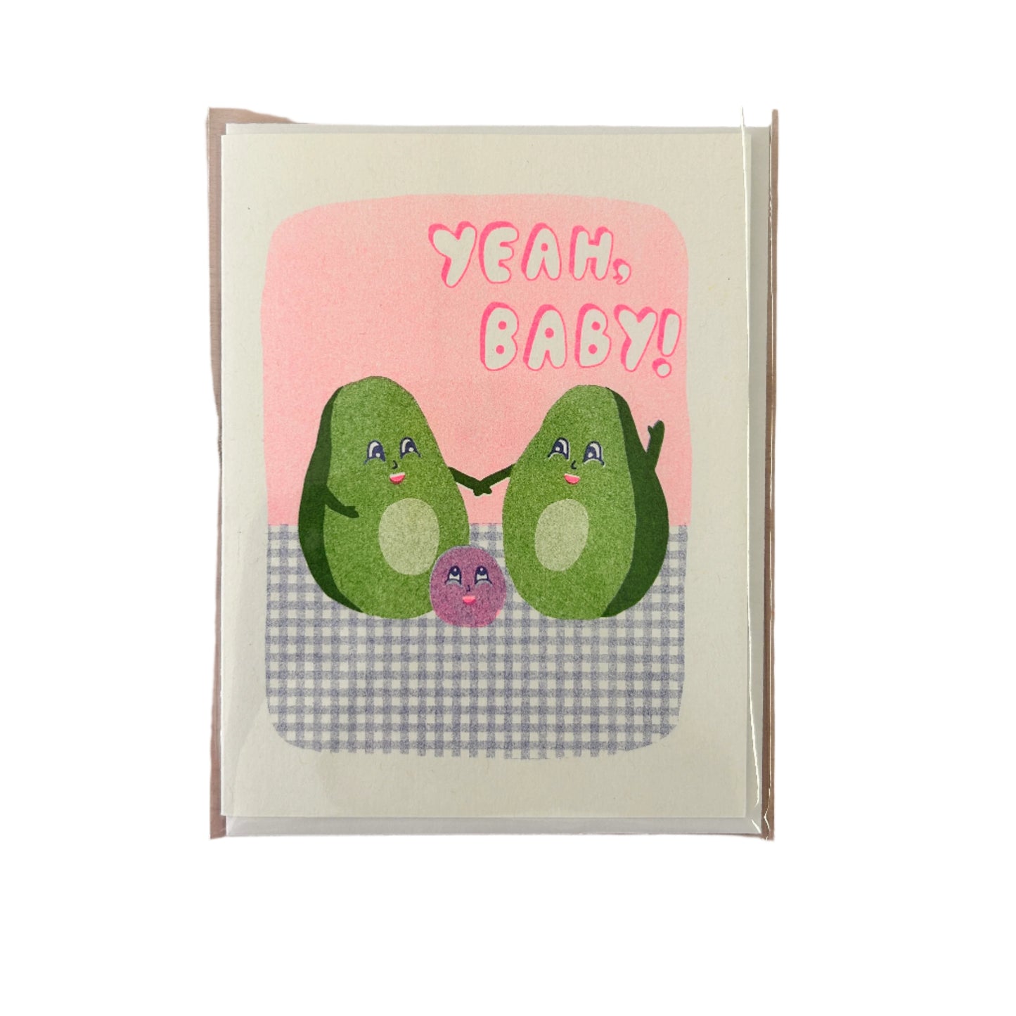 Yeah, Baby! Risograph Card