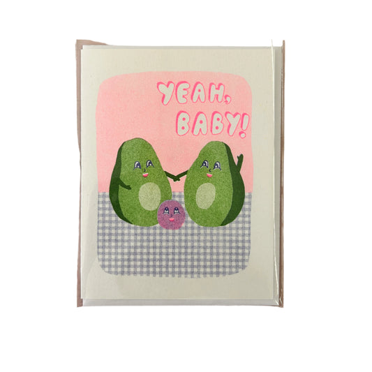 Yeah, Baby! Risograph Card