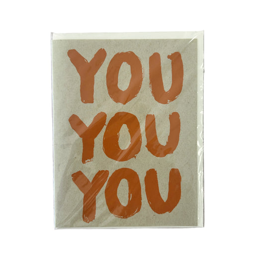 You You You Risograph Card