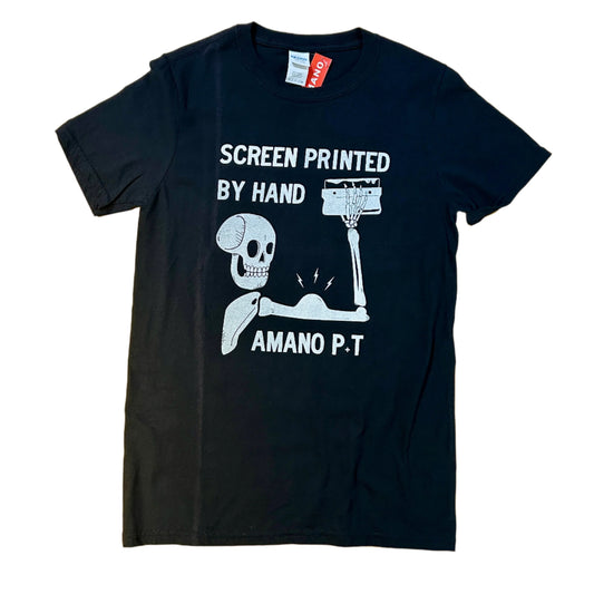 Skeleton Distressed Tee (Black)