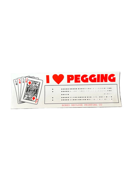 I <3 Pegging Sticker