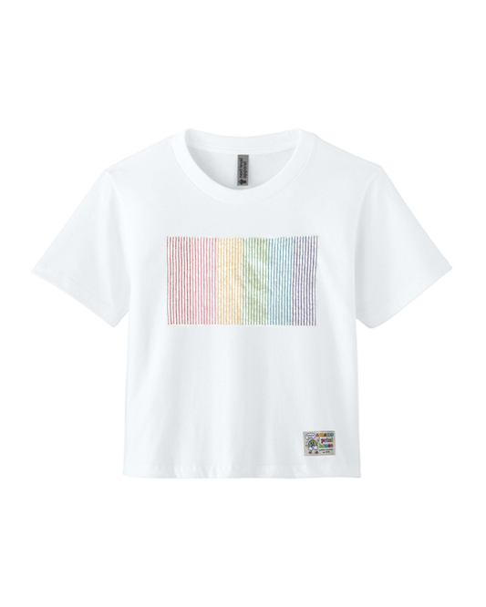 Embroidered Pride Cropped Tee