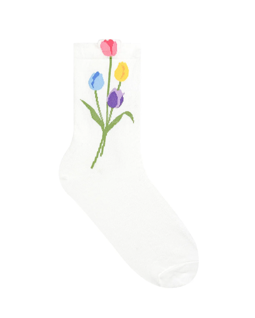 Tulip Flower Crew Socks